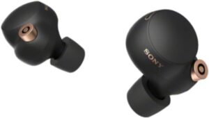 Sony WF-1000XM4 Noise Canceling Wireless Earbud Headphones - Black (Renewed)