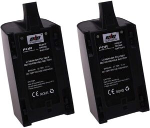 2500mAh 11.1V High Capacity Battery Pack Replacement Extended Flight Times for Parrot Bebop Drone 3.0 Quadcopter - 2 Pack